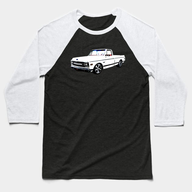 C10 CHEVY PICKUP CHEVROLET C10 Baseball T-Shirt by Cult Classics